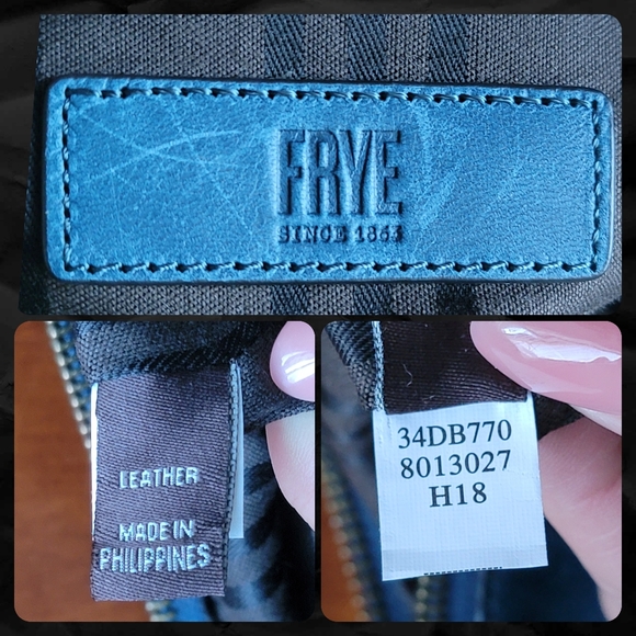 NWT Frye Melissa Zip Crossbody Peacock Teal Leather Bag - Picture 14 of 15